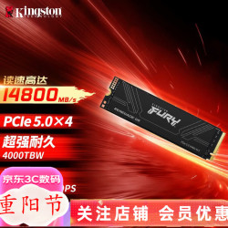 金士顿 FURY 1T 2T 4T SSD固态硬盘 M.2接口NVMe PCIe 5.0×4