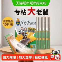 超威 强力粘鼠板10张加大加厚强力粘胶引诱力强优质胶水捕鼠神器