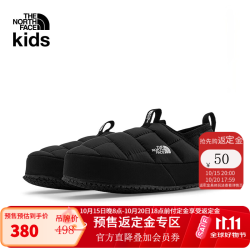 北面 童鞋男女童保暖棉鞋一脚蹬运动户外秋冬鞋|39UX KY4/黑色