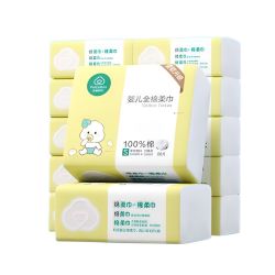 全棉时代 婴儿全棉柔巾 80抽*12包 12*20cm