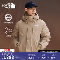 北面 羽绒服男Puffy550蓬鹅绒防泼溅保暖外套|88R4 BOX/废土棕 XL /180