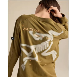 始祖鸟 女士Kragg Cotton Since 1989 Crew Neck Shirt LS 棉质长袖T恤