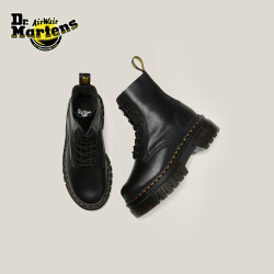 Dr.Martens 马丁（马汀博士 Dr.Martens）Audrick 8i Boot 软皮黑色车轮底女款8孔马丁靴 黑色 37