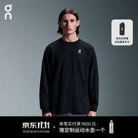 昂跑 Club Long-T 男款休闲长袖T恤 黑色 M