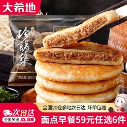 大希地 蛋挞皮烤肠披萨鸡肉卷空气炸锅食材早餐半成品 牛肉馅饼500g（5片）