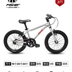 飞鱼儿童自行车3到6到12岁男女孩超轻铝合金中大童脚踏单车1620寸
