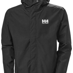 HELLY HANSEN, HH HELLY HANSEN Seven J 防水防风 黑色 Medium 连帽夹克