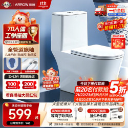 箭牌 AE1021系列 喷射虹吸防臭 400mm坑距 连体坐便器