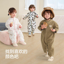 巴拉巴拉 婴儿保暖两面穿连体衣