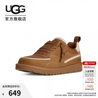 UGG 1180011CHE 男士扁平系带休闲鞋 栗色 42