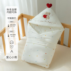babyincoming 蓓茵可 新生儿恒温产房抱被 纯棉A类秋冬加厚 尺寸80*160cm可拆洗胆设计