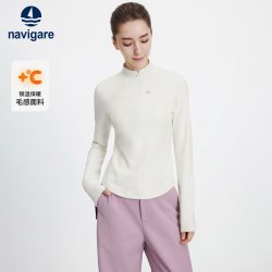navigare 意大利小帆船户外运动长袖T恤女加绒衫冬季