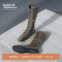 ROCKFISH WEATHERWEAR 秋冬复古机能骑士靴高帮拳击靴 橄榄绿色 正码正拍 37