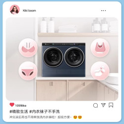 小天鹅 [迷你小乌梅]小天鹅迷你懒人洗烘一体双筒洗衣机 TNDD20-08AIDE