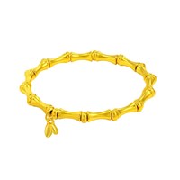 移动端:老庙黄金 足金竹节手链精致立体节节高升轻奢气质送礼