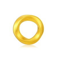 移动端：潮宏基 至简足金吊坠黄金挂坠颈饰莫比乌斯圆环5D硬金生日送礼