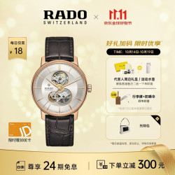 RADO 瑞士手表晶璨系列男士机械表镂空表盘商务百搭
