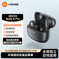 小米 REDMI 红米 Buds 8 Pro 入耳式蓝牙耳机 玄悟黑