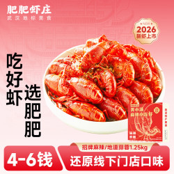 肥肥虾庄麻辣小龙虾1.25kg 4-6钱净虾800g 26年新虾加热即食过节日送礼品