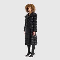 Mackage 女士 DIVA长款沙漏羽绒服浴袍式收腰系带大衣
