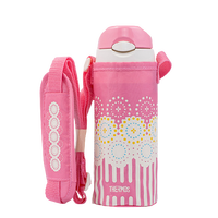 PLUS会员：THERMOS 膳魔师 FHL-400F 儿童保温杯 400ml 粉色烟花（有杯套）