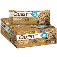 QUEST NUTRITION 巧克力曲奇口味蛋白棒 低碳低糖高蛋白健身零食 12支