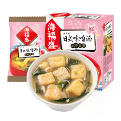 海福盛 速食汤冲调味酸辣增汤方便脱水蔬菜冻干料包懒人冲泡即食品代早餐 日式味增汤*1盒（10g*5包）