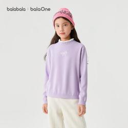 巴拉巴拉 balaOne儿童毛衣女童冬季甜美保暖舒适内搭毛衫软糯打底衫