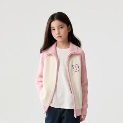 巴拉巴拉 撞色儿童开衫毛衣男童女童毛衫冬款中大童外套加厚针织衫儿童毛衣