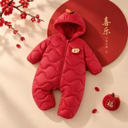 巴拉巴拉 三防婴幼新生儿宝宝儿童羽绒服男童女童秋冬款连体衣外穿便服外套