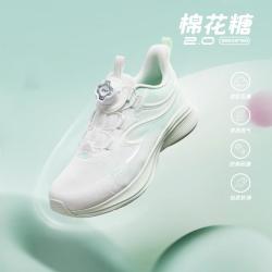 特步 防滑耐磨舒适透气女大童秋季新品旋转扣简约清新跑鞋