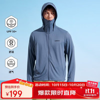 探路者 TAZZBM81832 防紫外线高领针织防晒衣 复古蓝 XL
