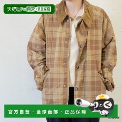 Barbour 日本直邮Barbour Transport 男女同款 无蜡 格纹 短款外套夹克 MC