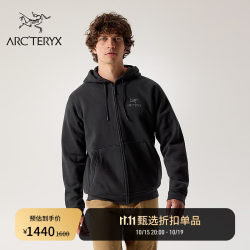 始祖鸟 EMBLEM FLEECE 男子抓绒衫 黑色 M