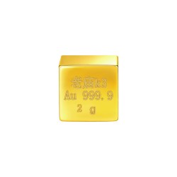 老庙黄金 足金工艺金锭元宝葫芦 黄金饰品