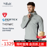 Rab Xenair Alpine户外徒步运动夹克连帽轻量金标P棉服男 QIP-41 黑色 M