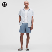 lululemon Beach to Trail 男士运动短裤 钢青 L