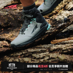 ALTRA LONE PEAK 9 WP MID孤峰9女子中帮防水徒步鞋 黑色/灰色 37.5 (建议正码正拍)