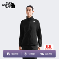 北面 抓绒衣女25年秋冬新款户外运动舒适保暖加厚立领抓绒外套8FJV JK3/黑色 L /165