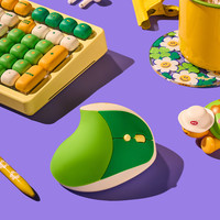 wiggle 双11人体工学无线鼠标M01静音办公可爱便携创意卡通