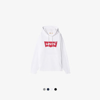 Levi's 003YT0001 经典LOGO连帽卫衣 纯白 M