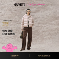 高梵 黑金系列 95%白鹅绒 修身连帽羽绒服 黑色 S