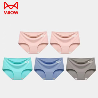 猫人 女士纯棉内裤女痕抗菌裆5条装  补贴好价折5.96元/条