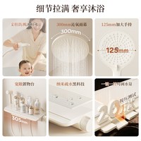 箭牌 钢琴按键增压 花洒套装