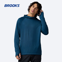 BROOKS 男款保暖运动跑步连帽衫卫衣