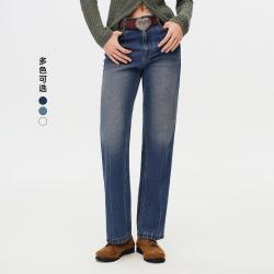 TEENIE WEENIE 小熊女装牛仔裤秋季休闲简约通勤直筒裤