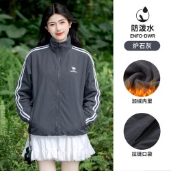 骆驼 校园防晒外套夹克女款2026春季复古条纹运动风衣户外情侣外套