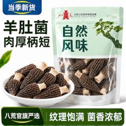 八荒 头茬羊肚菌干货菜类新鲜肉厚羊肚菌煲汤食材牛肚菌菇批发