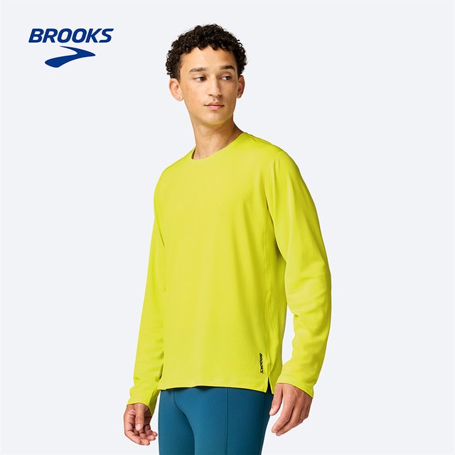 BROOKS 男士 跑步长袖T恤