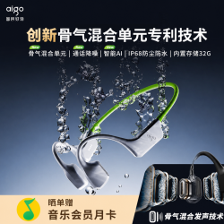 爱国者 新款GS08MAX气骨传导蓝牙耳机带内存游泳运动跑步IP68